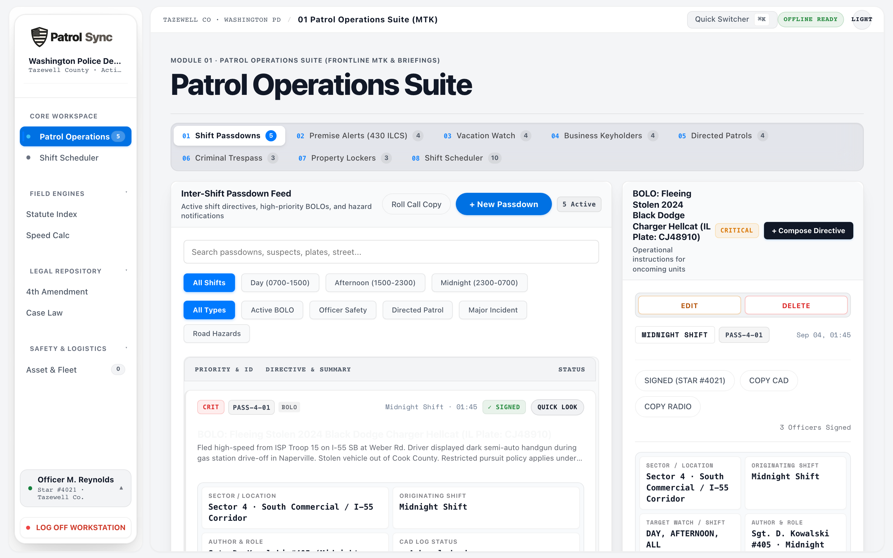 PatrolSync product screenshot preview